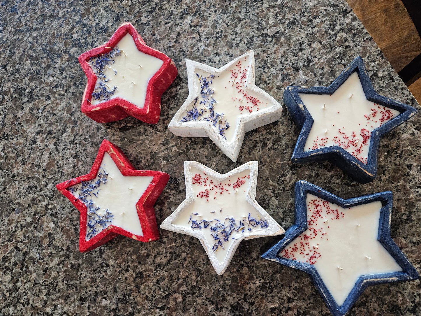 Star Wood Bowl Candle
